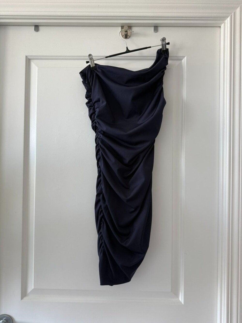 LEXI Holly Navy Satin Dress – Size AU 6 / US 2